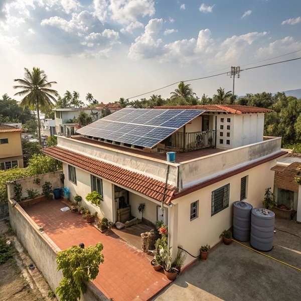 บ้านติดโซลาร์เซลล์ขนาด 5kW สำหรับบ้านพักอาศัย