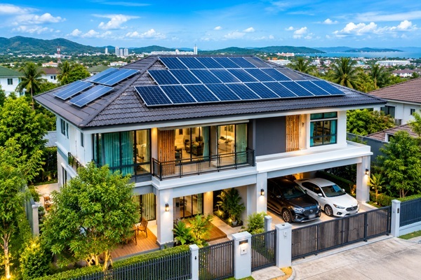 บ้านติดโซลาร์เซลล์ในจังหวัดระยอง